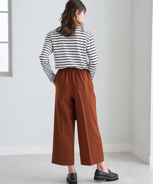 BELLUNA PLUS(ベルーナ)の「ウーリッシュ素材ワイドパンツ(58㎝)(その他パンツ・レディース・テラコッタ/グレー系/アイボリー/ベージュ系/ネイビー・SMALL/LARGE/X-LARGE/MEDIUM)」の16枚目の写真