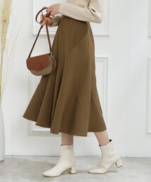couture brooch | 【サステナブル素材】エスカルゴフレアスカート(スカート)