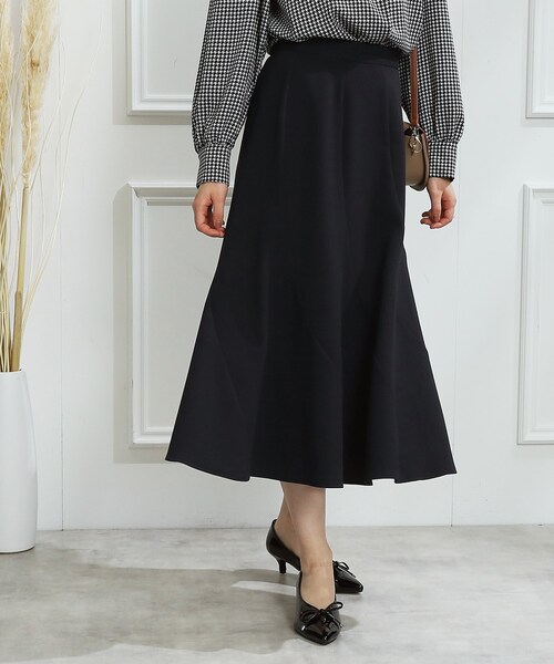 couture brooch（クチュールブローチ）の「◆【サステナブル素材】エスカルゴフレアスカート（スカート・レディース・ネイビー系6/キャメル・36/38/40/42）」の18枚目の写真