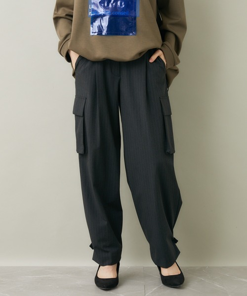 CLOCHE（クロシェ）の「cloche ストライプカーゴパンツ（カーゴ