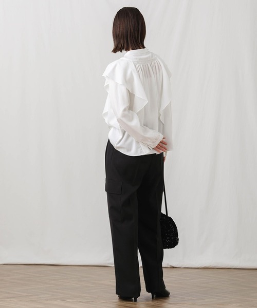 Gready Brilliant（グレディブリリアン）の「ツイルカーゴセミワイドパンツ（カーゴパンツ・レディース・ブラック/ブラウン・FREE）」の19枚目の写真