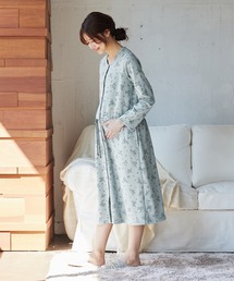 Rosemadame（ローズマダム）の「ワッフルフェイス裏起毛花柄ネグリジェ・パジャマ(産前・産後対応 マタニティ＆授乳服 ルームウェア)（マタニティウェア/グッズ・レディース）」
