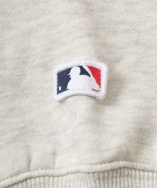 MLB（メジャーリーグベースボール）の「MLB/メジャーリーグベースボール オーバーサイズ チームロゴ刺繍 裏起毛スウェット プルオーバーパーカー トレーナー（パーカー・メンズ・ネイビー/ライトグレー/ブラック/ダークグリーン・LL/M/L）」の19枚目の写真