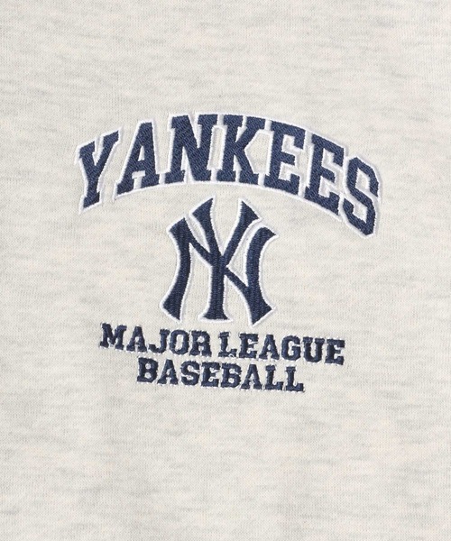 MLB（メジャーリーグベースボール）の「MLB/メジャーリーグベースボール オーバーサイズ チームロゴ刺繍 裏起毛スウェット プルオーバーパーカー トレーナー（パーカー・メンズ・ネイビー/ライトグレー/ブラック/ダークグリーン・LL/M/L）」の21枚目の写真