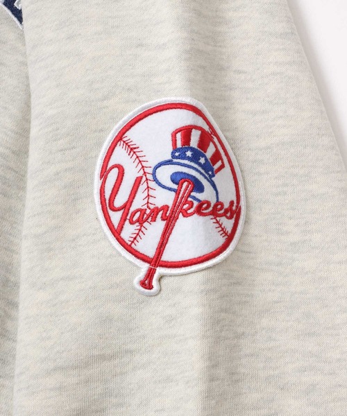 MLB（メジャーリーグベースボール）の「MLB/メジャーリーグベースボール オーバーサイズ チームロゴ刺繍 裏起毛スウェット プルオーバーパーカー トレーナー（パーカー・メンズ・ネイビー/ライトグレー/ブラック/ダークグリーン・LL/M/L）」の22枚目の写真