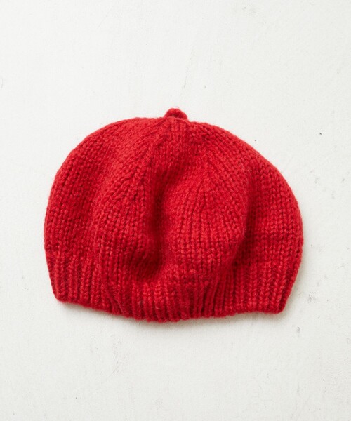 FREAK'S STORE（フリークスストア）の「限定展開　カラー ニットベレー帽（ハンチング/ベレー帽・レディース・ブラック/レッド/ベージュ・ONE SIZE）」の11枚目の写真