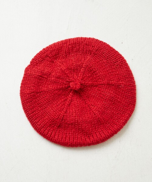 FREAK'S STORE（フリークスストア）の「限定展開　カラー ニットベレー帽（ハンチング/ベレー帽・レディース・ブラック/レッド/ベージュ・ONE SIZE）」の12枚目の写真