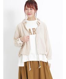 Samansa Mos2 | ツイードライクショートシャツ(シャツ/ブラウス)