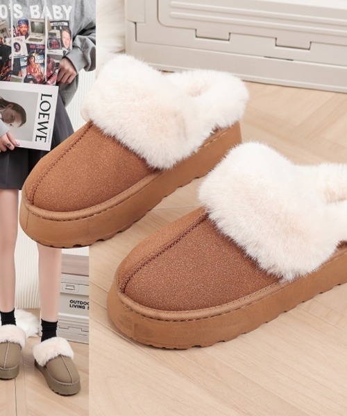 セール】もこもこ フェイクムートンスリッポン（スリッポン）｜Ritzy