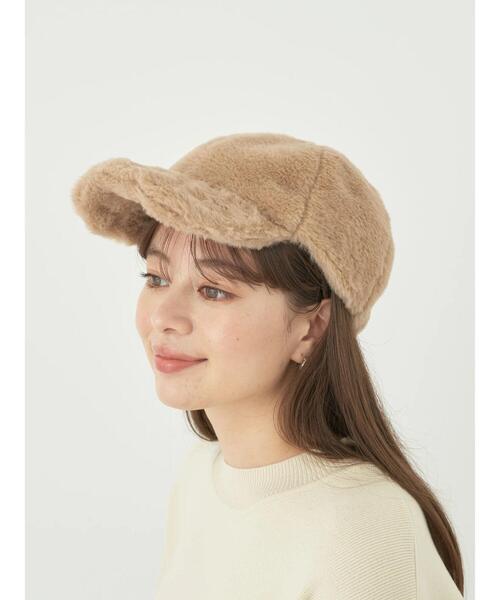 earth music&ecology（アースミュージックアンドエコロジー）の「ファーキャップ（ハット・レディース・ホワイト/ベージュ/ブラック・FREE）」の7枚目の写真