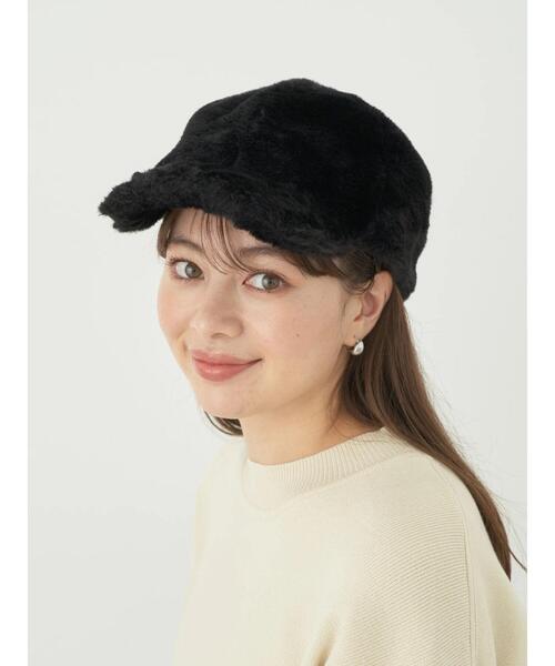 earth music&ecology（アースミュージックアンドエコロジー）の「ファーキャップ（ハット・レディース・ホワイト/ベージュ/ブラック・FREE）」の9枚目の写真