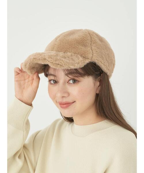 earth music&ecology（アースミュージックアンドエコロジー）の「ファーキャップ（ハット・レディース・ホワイト/ベージュ/ブラック・FREE）」の10枚目の写真