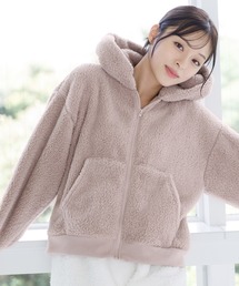 Dita（ディータ）の「ぷっくり耳付き。ねこ耳ファー起毛パーカー(単品販売)（ルームウェア/パジャマ）」