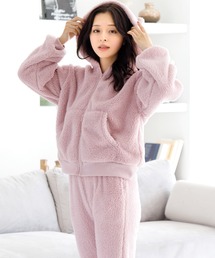 Dita | ぷっくり耳付き。ねこ耳ファー起毛パーカー(単品販売)猫(ルームウェア/パジャマ)