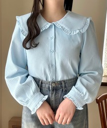 Cham. | 着回しビッグカラーブラウス(シャツ/ブラウス)