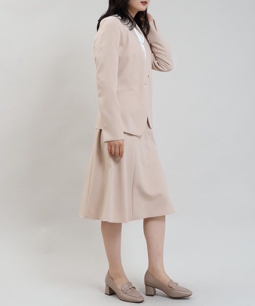 TRUDEA(トルディア)の「ライトダブルクロスワンボタンカラーレスジャケット(ノーカラージャケット・レディース・ブラック/ベージュ/ネイビー・MEDIUM/X-LARGE/LARGE/SMALL)」の22枚目の写真