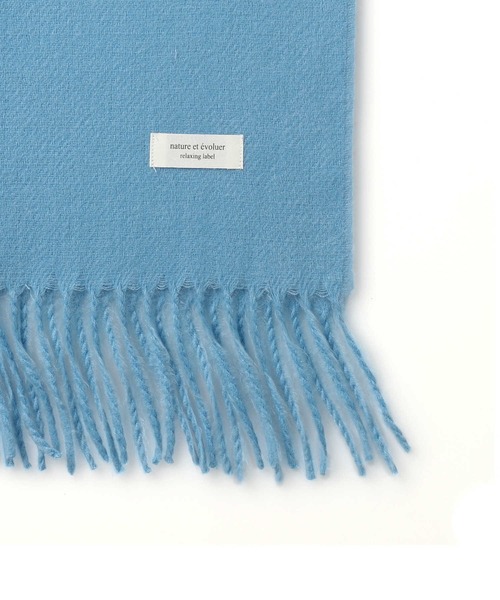 Right-on（ライトオン）の「洗える無地ストール（マフラー・レディース・ベージュ/ブルー/グレー・ONE SIZE）」の8枚目の写真