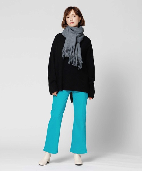 Right-on（ライトオン）の「洗える無地ストール（マフラー・レディース・ベージュ/ブルー/グレー・ONE SIZE）」の11枚目の写真