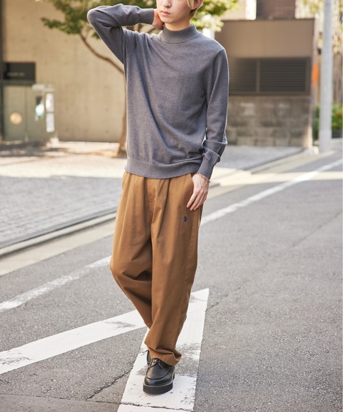 SETUP7(セットアップセブン)の「【SETUP7】モックネックシンプルニット KNF029(ニット/セーター・メンズ・グレー/ブラック/ベージュ/キャメル・FREE)」の10枚目の写真