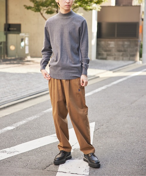 SETUP7(セットアップセブン)の「【SETUP7】モックネックシンプルニット KNF029(ニット/セーター・メンズ・グレー/ブラック/ベージュ/キャメル・FREE)」の11枚目の写真