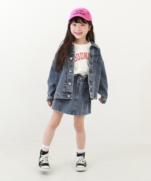 devirock（デビロック）の「ウエストフリル デニムスカート（デニムスカート・キッズ・その他1/その他2/ブラック・100cm/110cm/120cm/130cm/140cm/150cm/160cm）」の4枚目の写真