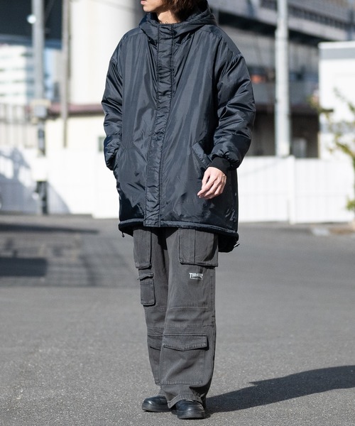 JOHN'S CLOSET(ジョンズクローゼット)の「【40I】エコダウン モンスターパーカー(ミリタリージャケット・メンズ・ベージュ/カーキ/ブラック・LARGE/MEDIUM)」の8枚目の写真