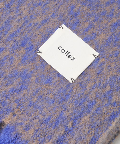 collex（コレックス）の「メランジフリンジブランケット 60×180cm（ブランケット・レディース・イエロー/オレンジ/ブルー・フリー）」の6枚目の写真