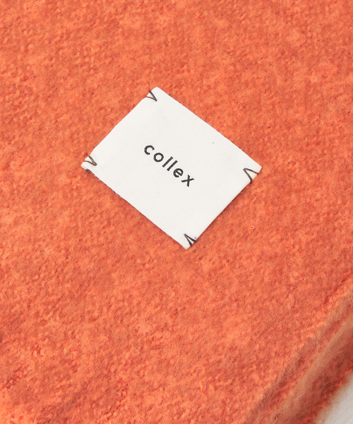 collex（コレックス）の「メランジフリンジブランケット 60×180cm（ブランケット・レディース・イエロー/オレンジ/ブルー・フリー）」の5枚目の写真