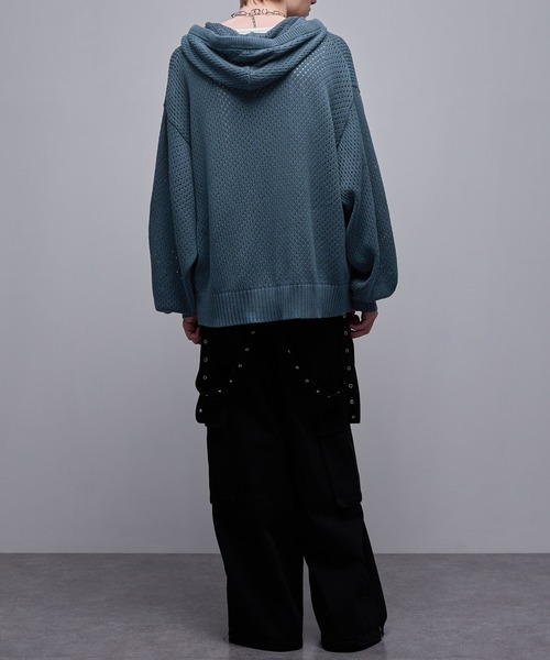 Loose/ルース（ルース）の「シアーメッシュ フルジップルーズパーカー