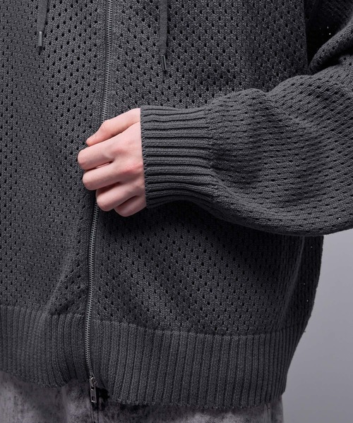 Loose/ルース（ルース）の「シアーメッシュ フルジップルーズパーカー