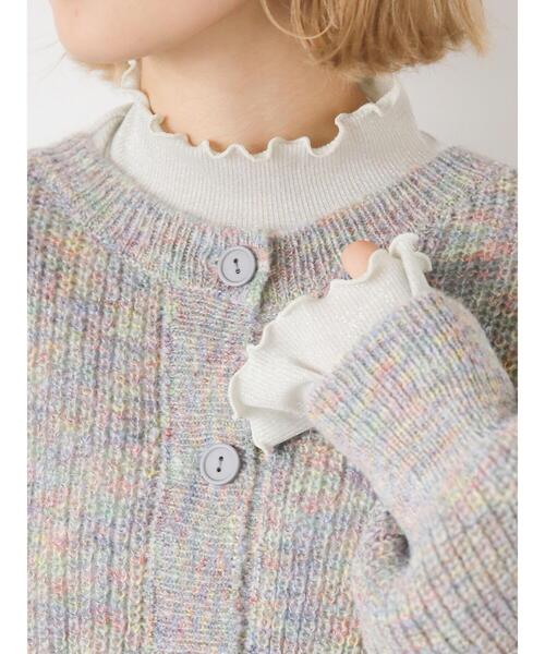 ehka sopo（エヘカソポ）の「ミックスクルーカーディガン（カーディガン/ボレロ・レディース・グリーン/ネイビー/グレー/キャメル・F）」の16枚目の写真