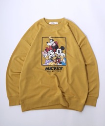 Disney（ディズニー）の「Disney（ディズニー）MICKEYミッキーフレンズキャラクタープリントスウェットップス レディース/プルオーバートレーナー（スウェット）」