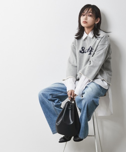 CHIC STYLE(シックスタイル)の「<大きいサイズ>綿100%バックロングシャツ シックスタイル(シャツ/ブラウス・レディース・ブルー系/オフホワイト・L/5L/4L/3L/LL)」の15枚目の写真