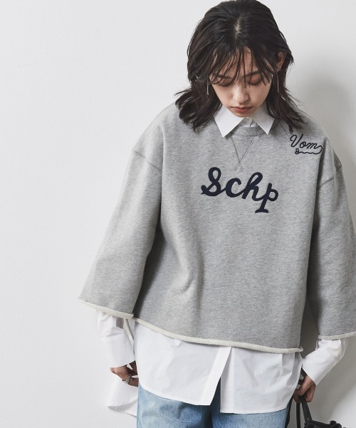CHIC STYLE(シックスタイル)の「<大きいサイズ>綿100%バックロングシャツ シックスタイル(シャツ/ブラウス・レディース・ブルー系/オフホワイト・L/5L/4L/3L/LL)」の8枚目の写真
