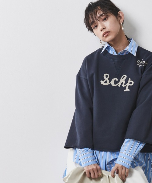 CHIC STYLE(シックスタイル)の「<大きいサイズ>綿100%バックロングシャツ シックスタイル(シャツ/ブラウス・レディース・ブルー系/オフホワイト・L/5L/4L/3L/LL)」の5枚目の写真