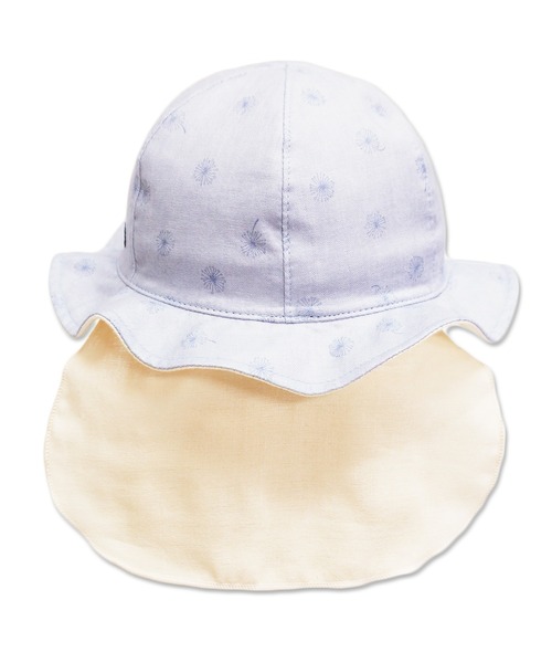connect M(コネクトエム)の「日よけ付ベビーガルボ(UVカット)(ハット・キッズ・ブルーグレー/ピンク/オフホワイト・50cm/48cm)」の6枚目の写真