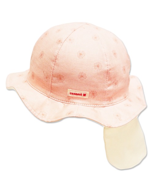 connect M(コネクトエム)の「日よけ付ベビーガルボ(UVカット)(ハット・キッズ・ブルーグレー/ピンク/オフホワイト・50cm/48cm)」の9枚目の写真