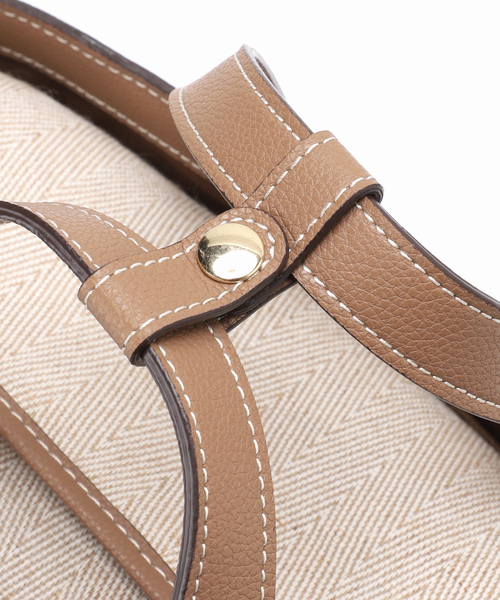 Noble（ノーブル）の「《WEB限定》mica della valle/ミカデラヴァッレ mercato grande（ショルダーバッグ・レディース・アイボリー/ブラウン・FREE）」の10枚目の写真