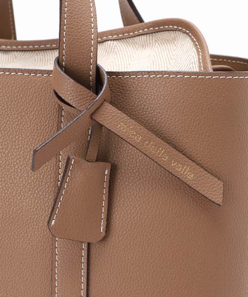 Noble（ノーブル）の「《WEB限定》mica della valle/ミカデラヴァッレ mercato grande（ショルダーバッグ・レディース・アイボリー/ブラウン・FREE）」の13枚目の写真