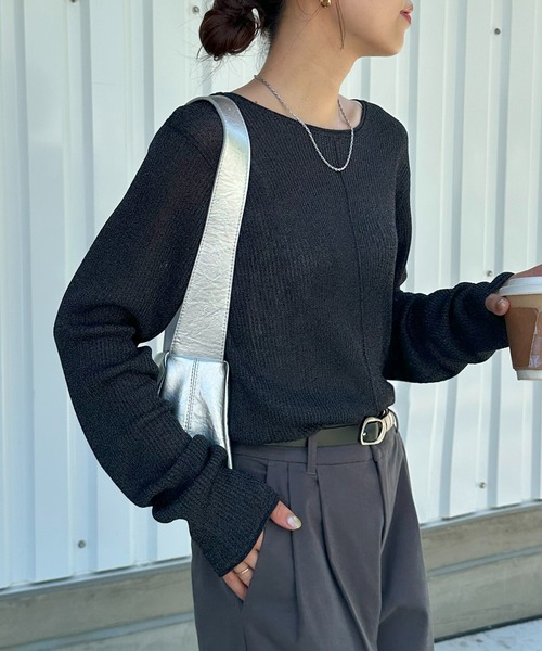 きゃらめる　0605 Tricolor Mock long Tee / UNISEX | DECEMBERMAY