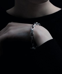 YArKA（ヤーカ）の「【YArKA/ヤーカ】artificial straight & curved aesthetic bracelet [DB7] 人工的な直曲線のブレスレット（ブレスレット）」