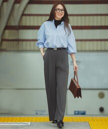 【11サイズ展開/セレモニー】 BEAUTY MOVE タックワイドパンツ