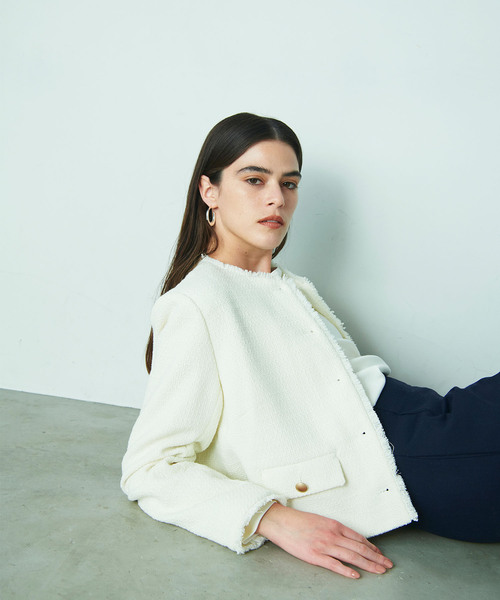 N.O.R.C(ノーク)の「ツィードショートジャケット(その他アウター・レディース・ブラック/オフホワイト・M/S)」の15枚目の写真