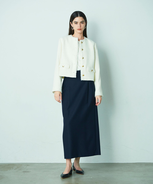 N.O.R.C(ノーク)の「ツィードショートジャケット(その他アウター・レディース・ブラック/オフホワイト・M/S)」の18枚目の写真