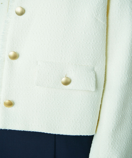 N.O.R.C(ノーク)の「ツィードショートジャケット(その他アウター・レディース・ブラック/オフホワイト・M/S)」の20枚目の写真