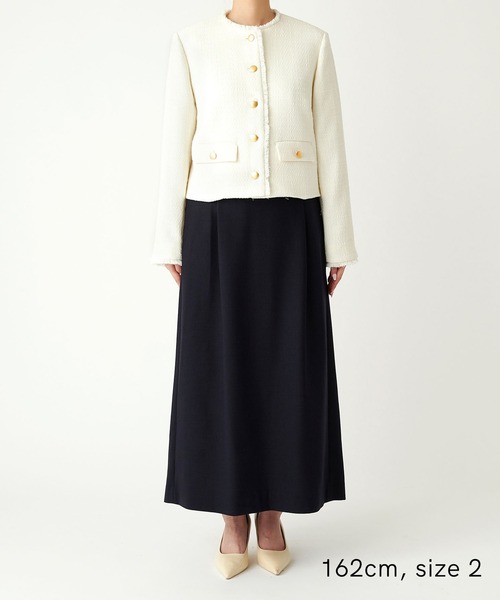 N.O.R.C(ノーク)の「ツィードショートジャケット(その他アウター・レディース・ブラック/オフホワイト・M/S)」の6枚目の写真