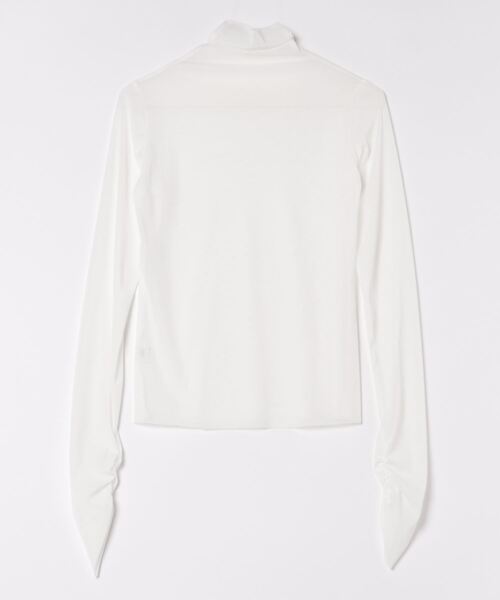 Jasmine Grandiflorum(ジャスミングランディフローラム)の「【Jasmine】シアーハイネックメッシュトップス(Tシャツ/カットソー・レディース・ブラック/ホワイト・FREE)」の3枚目の写真