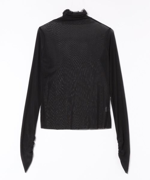 Jasmine Grandiflorum(ジャスミングランディフローラム)の「【Jasmine】シアーハイネックメッシュトップス(Tシャツ/カットソー・レディース・ブラック/ホワイト・FREE)」の5枚目の写真