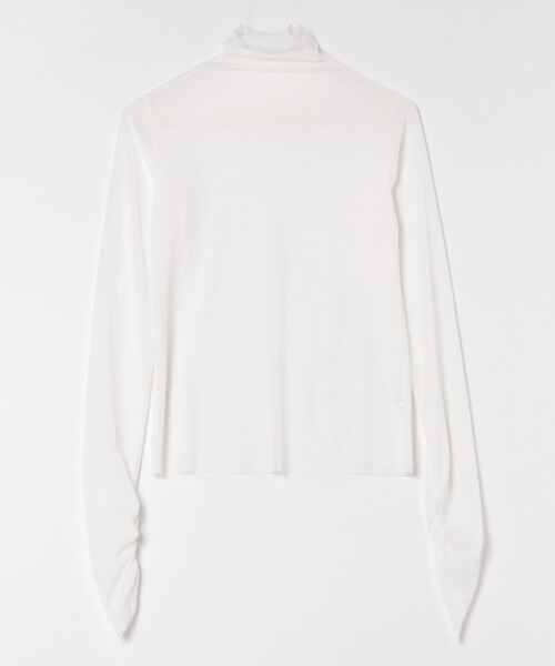 Jasmine Grandiflorum(ジャスミングランディフローラム)の「【Jasmine】シアーハイネックメッシュトップス(Tシャツ/カットソー・レディース・ブラック/ホワイト・FREE)」の10枚目の写真