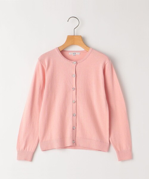 SHIPS(シップス)の「SHIPS KIDS:80~90cm / リバティ カーディガン(カーディガン/ボレロ・キッズ・ピンク/ライトグレー/ライトグリーン・80/90)」の1枚目の写真